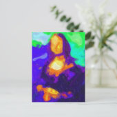 Abstraktes Mona Lisa Gemälde Postkarte (Stehend Vorderseite)