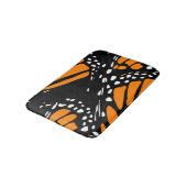 Abstraktes Monarch Butterfly-Design Badematte (Schrägansicht)