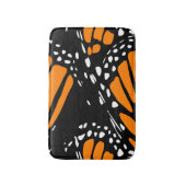 Abstraktes Monarch Butterfly-Design Badematte (Vorderseite Vertikal)