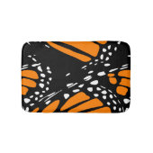 Abstraktes Monarch Butterfly-Design Badematte (Vorderseite)