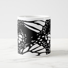 Abstraktes Monarch Butterfly Design Jumbo-Tasse