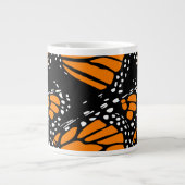 Abstraktes Monarch Butterfly Design Jumbo-Tasse (Vorderseite)