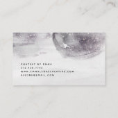 Abstraktes Monochrome Graufarben | Rose Gold Visitenkarte (Rückseite)