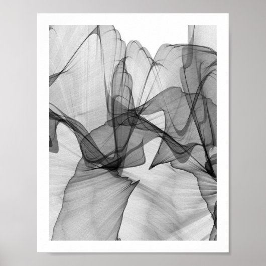 Abstraktes Monochrome-Poster | 8x10 Poster (Vorne)