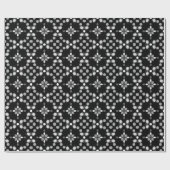 Abstraktes monochromes Bokeh-Dots-Muster Geschenkpapier (Flach)