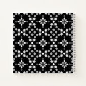 Abstraktes monochromes Bokeh-Dots-Muster Notizblock (Rückseite)