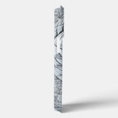 Abstraktes monochromes hellgraues Fraktal Case-Mate iPhone Hülle (Rückseite / Rechts)