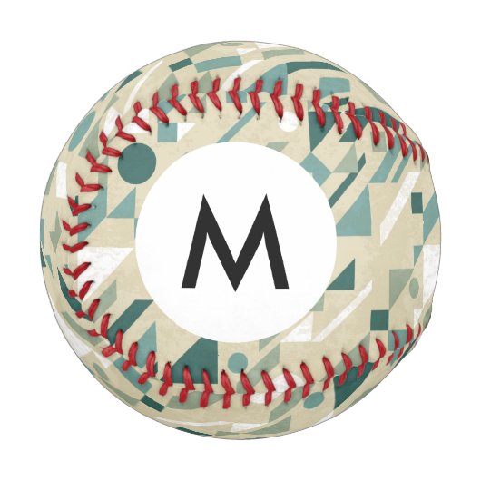 Abstraktes Monogramm Baseball (Vorderseite Links)