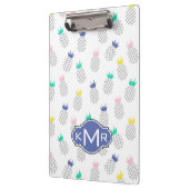 Abstraktes Monogramm der Ananas-| Klemmbrett (Links)