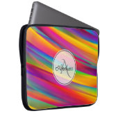 Abstraktes Monogramm Laptopschutzhülle (Vorne Rechts)