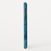 Abstraktes Monogramm mit blauer Farbe Case-Mate iPhone Hülle (Hinten/Links)