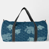 Abstraktes Monogramm-Muster Duffle Bag (Vorderseite)