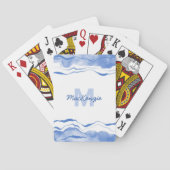 Abstraktes Monogramm Spielkarten (Rückseite)