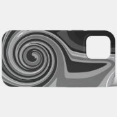Abstraktes Monoton Cool Inspirivity Grau Case-Mate iPhone Hülle (Rückseite (Horizontal))