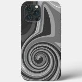 Abstraktes Monoton Cool Inspirivity Grau Case-Mate iPhone Hülle (Rückseite)