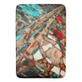 Abstraktes Mosaik Badematte (Vorderseite Vertikal)