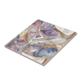 Abstraktes Mosaik Blau und Violet Fliese (Seite)