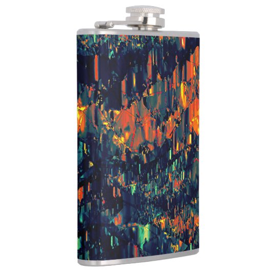 Abstraktes Mosaik eines vertriebenen Lagerfeuers a Flachmann (Rechts)