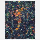 Abstraktes Mosaik eines vertriebenen Lagerfeuers a Fleecedecke (Vorderseite)