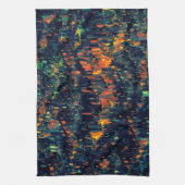 Abstraktes Mosaik eines vertriebenen Lagerfeuers a Geschirrtuch (Vertikal)