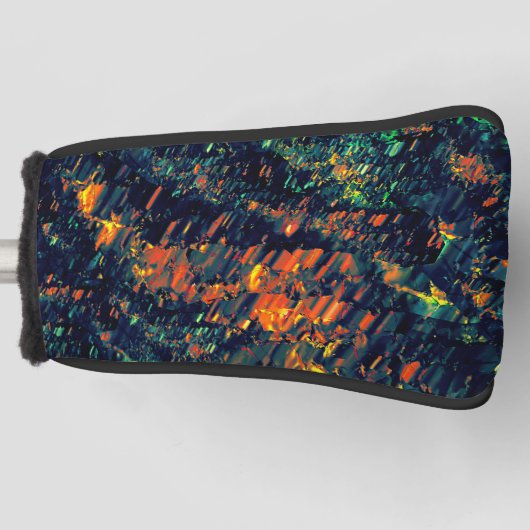 Abstraktes Mosaik eines vertriebenen Lagerfeuers a Golf Headcover (Vorderseite)