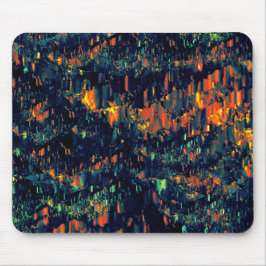 Abstraktes Mosaik eines vertriebenen Lagerfeuers a Mousepad
