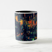 Abstraktes Mosaik eines vertriebenen Lagerfeuers a Tasse (Zentrum)