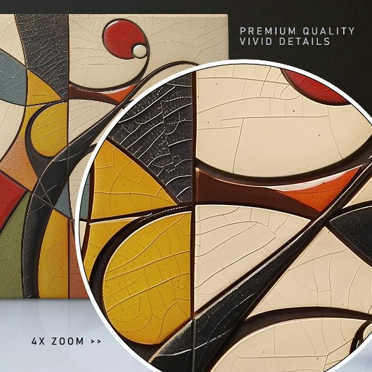 Abstraktes Mosaik Elegante Keramik Fliese