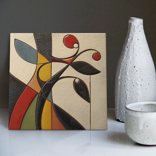 Abstraktes Mosaik Elegante Keramik Fliese