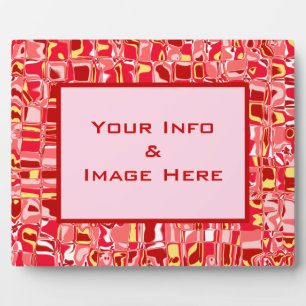 Abstraktes Mosaik Fotoplatte