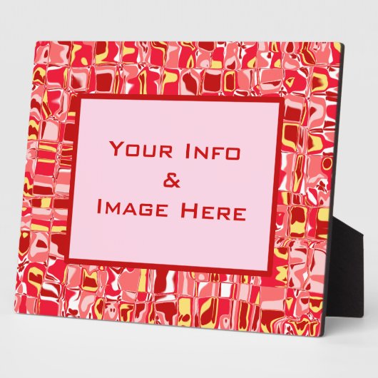 Abstraktes Mosaik Fotoplatte (Seite)