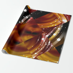 Abstraktes Mosaik geometrischer mehrfarbiger Hinte Geschenkpapier