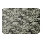 Abstraktes Mosaik in Grautönen Badematte (Vorderseite)