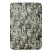 Abstraktes Mosaik in Grautönen Badematte (Vorderseite Vertikal)