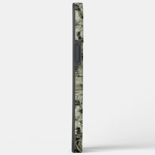 Abstraktes Mosaik in Grautönen Case-Mate iPhone Hülle (Rückseite / Rechts)