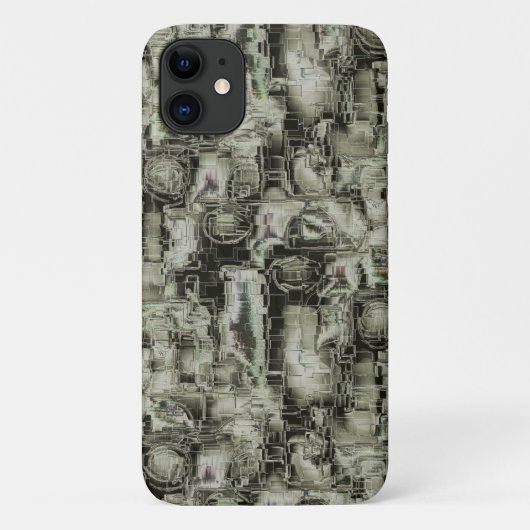 Abstraktes Mosaik in Grautönen Case-Mate iPhone Hülle (Rückseite)