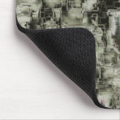 Abstraktes Mosaik in Grautönen Mousepad (Ecke)