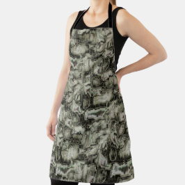 Abstraktes Mosaik in Grautönen Schürze