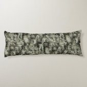 Abstraktes Mosaik in Grautönen Seitenschläferkissen (Rückseite)