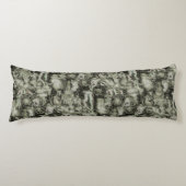 Abstraktes Mosaik in Grautönen Seitenschläferkissen (Vorderseite)