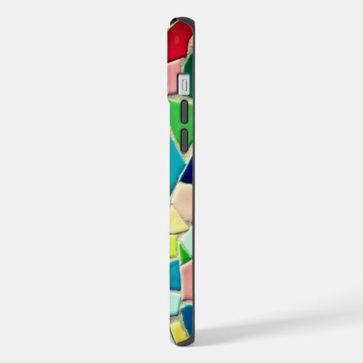 Abstraktes Mosaik iPhone Hülle (Linke Seite)