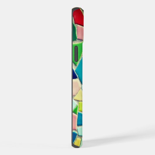 Abstraktes Mosaik iPhone Hülle (Rechte Seite)