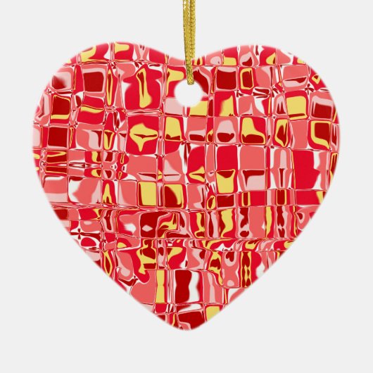 Abstraktes Mosaik Keramik Ornament (Vorne)