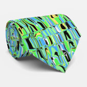 Abstraktes Mosaik Krawatte (Gerollt)