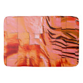 Abstraktes Mosaik, leicht geschnitzt und Perllachs Badematte (Vorderseite)