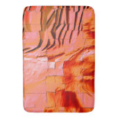 Abstraktes Mosaik, leicht geschnitzt und Perllachs Badematte (Vorderseite Vertikal)