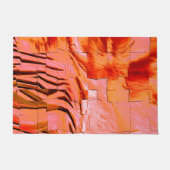 Abstraktes Mosaik, leicht geschnitzt und Perllachs Fußmatte (Vorderseite)