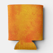 Abstraktes Mosaik Orange: helles Glanz Dosenkühler (Rückseite)