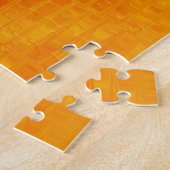 Abstraktes Mosaik Orange: helles Glanz Puzzle (Seite)