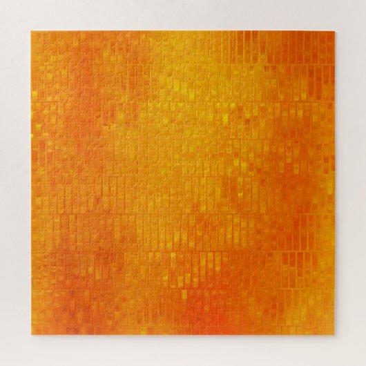 Abstraktes Mosaik Orange: helles Glanz Puzzle (Vertikal)